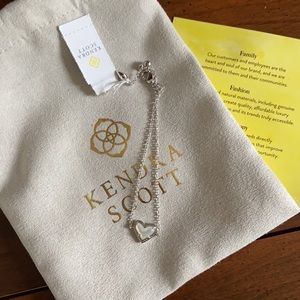 Kendra Scott Ari Heart Silver Chain Bracelet